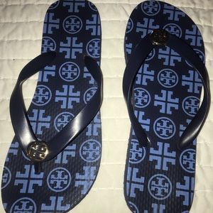 Tory Burch Navy Flip Flop-New